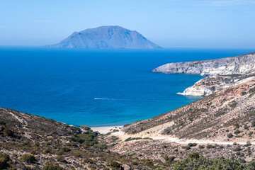 Antimilos Island view from Profitis Ilias Mount