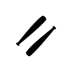 vector logo, baseball bat on a clean clear transparent background