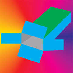 abstract colorful background with squares