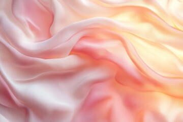 Soft flowing fabric in gentle pastel colors creating an elegant abstract background for design projects and artistic presentations, fabric texture concept