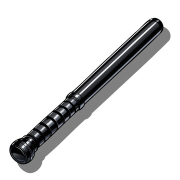 Black Police Batton Away