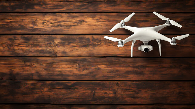 drone white quadrocopter