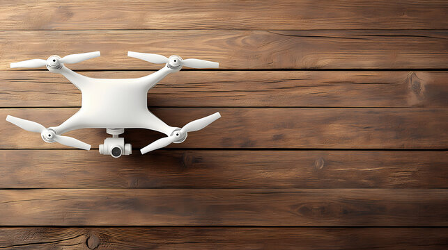 drone white quadrocopter