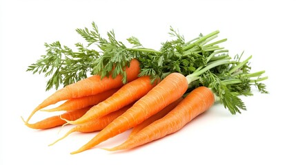 Fresh Organic Carrots Bunch Healthy Vegetable Food Orange Vitamin A Rich Dietary Fiber Natural Produce Farm to Table Gardening Agriculture Harvest    