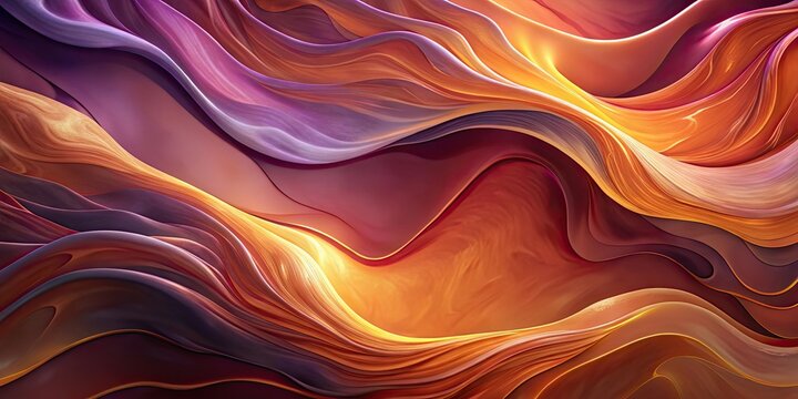 Abstract Wave Background, Fluid Design, Swirling Colors
