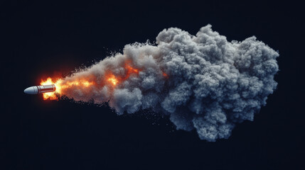 Blue fire jet launch smoke trail vector effect. 3d rocket speed cloud texture with flame isolated. Spaceship realistic takeoff firework with steam line set. Airplane boost condensation in sky pack