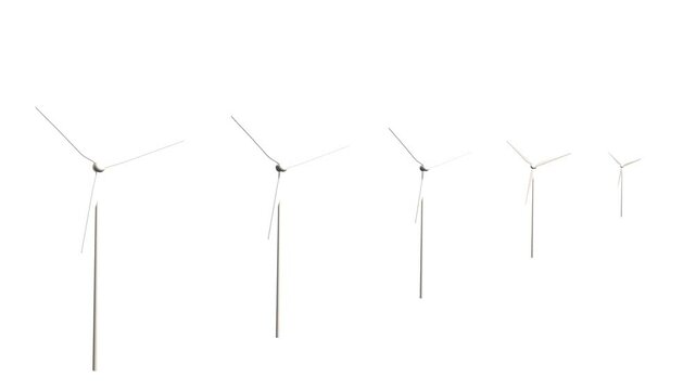 wind turbine on transparent background To customize on the background you prefer