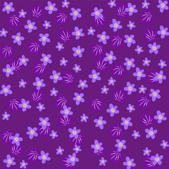 Sweet purple floral pattern background