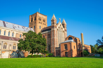 Fototapeta premium Cathedral and Abbey Church of Saint Alban in St.Albans, UK