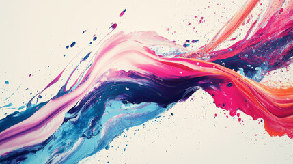Modern backgrounds with abstract pattern of liquid blobs, flow shapes and lines. Vector creative posters set with flat illustration, trendy design with paint splashes and waves