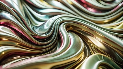 Abstract Metallic Swirls Background