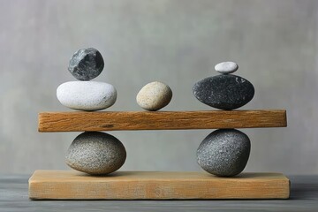 Balance Stones Seesaw Yoga Relaxation Zen Contemplation Health Peaceful Quiet Calm