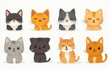 Playful Expressions of Cute Cats and Dogs