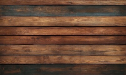 Obraz premium Wood Texture Background Aged Planks Rustic Natural Detailed Wood Grain Warm Brown Tones