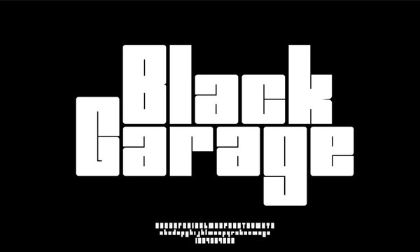 Modern heavy bold alphabet, uppercase and lowcase, thick wide letter, impact heavyweight font, impactful robust headline typography. Vector typeset. Vector illustration