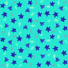 Flower Blue Bell Pattern
