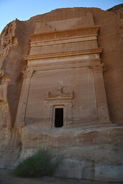A tomb at Al Ula, Saudi Arabia