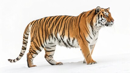 Obraz premium south china tiger isolated on white background