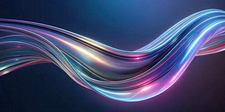 Abstract Swirling Metallic Texture