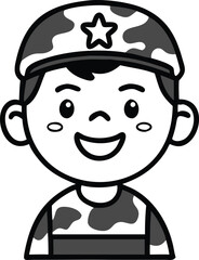 Black & White Soldier