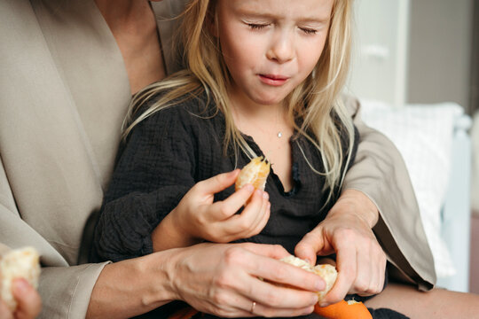Joyful Moments of a Child Discovering Flavors