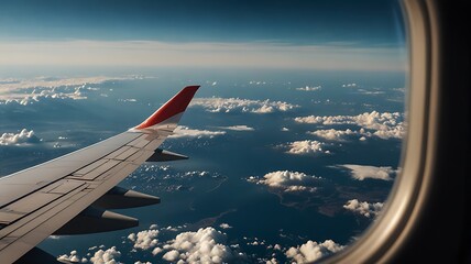 view from airplane window