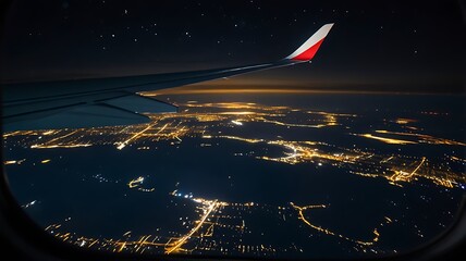 view from airplane window