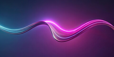 Abstract Glowing Wave Background
