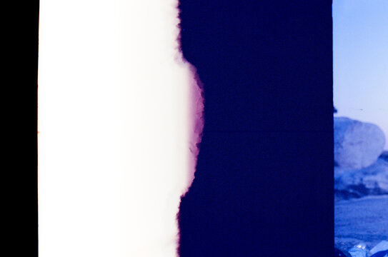 Abstract Vertical Light Leaked Gradient with Blurred Landscape