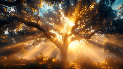 Enchanted forest illumination a dreamlike nature photography journey