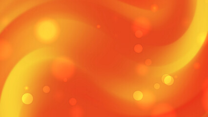 Orange and yellow gradients feature blurred bright circles
