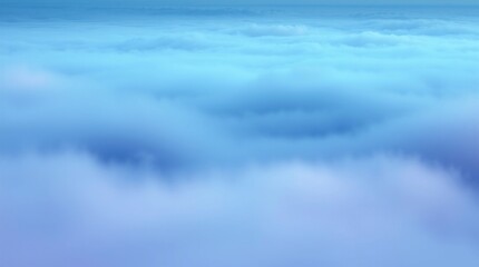 Obraz premium Vast Expanse of Blue Clouds Covering the Earth From Above