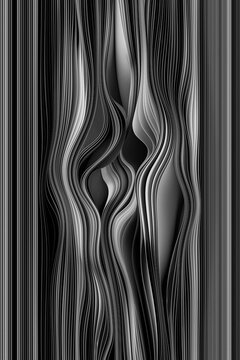 Abstract Black and White Folded Paper Patterns in Soft Minimalist Styl
