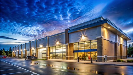 Low Light Walmart Exterior, Sherwood, Oregon - Night Photography