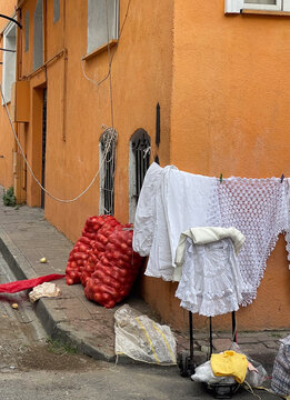 Street Scene with Onions