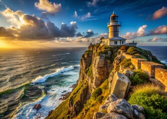 Majestic Cape Point Lighthouse, South Africa: Dramatic Coastal Landscape