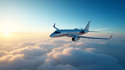 Obraz premium Airplane in the sky