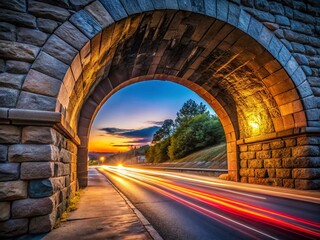 Majestic Keystone Arch: Long Exposure Photography of Architectural Detail
