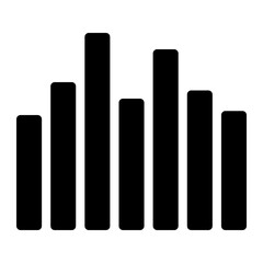 music wave glyph icon