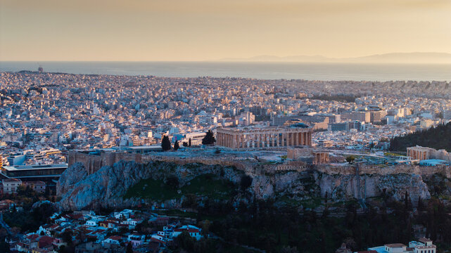 Parthenon temple on the Acropolis hill
