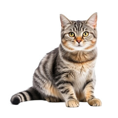 Obraz premium cat on white background