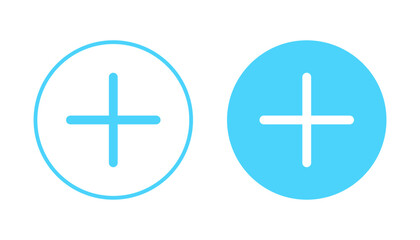 Obraz premium Plus icon vector. Add plus sign and symbol