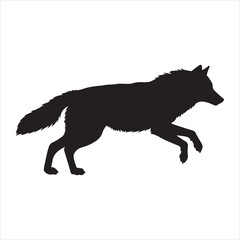 German Shepherd Silhouette Pack – Walking and Running Poses on Vector