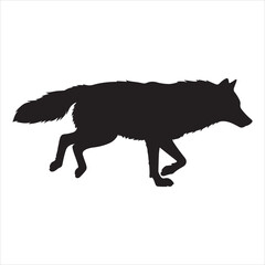 German Shepherd Silhouette Pack – Walking and Running Poses on Vector