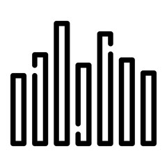 music wave line icon