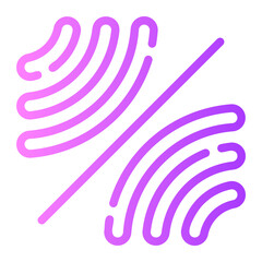 sound waves gradient icon