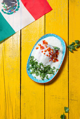 Chile a nogada mexican food for independence day