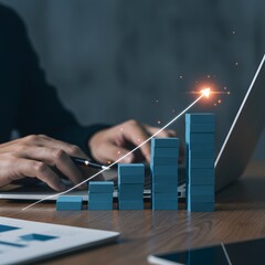 Business online marketing and product development concepts. ai generated