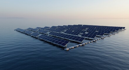 Floating Solar Panels on Water Surface for Sustainable Energy Generation