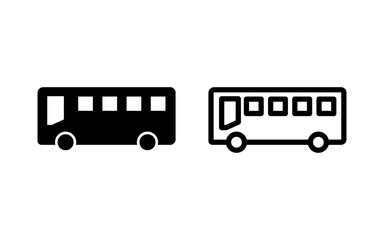 Bus icon vector illustration. bus sign and symbol. transport symbol